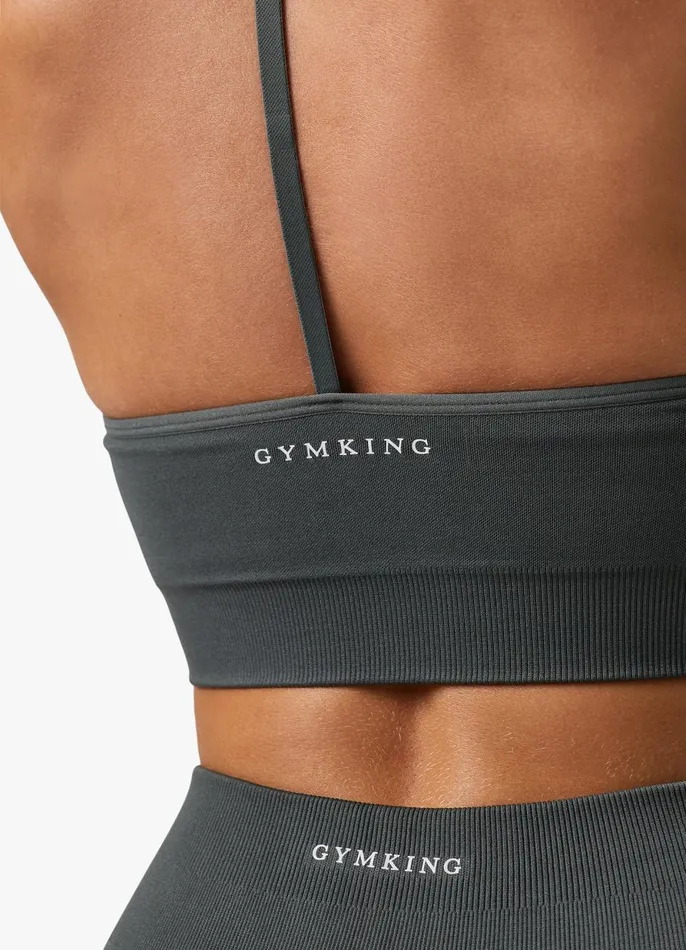 Gym King Sports Bras Women Sculpt Seamless Bra 8211 Green Smoke