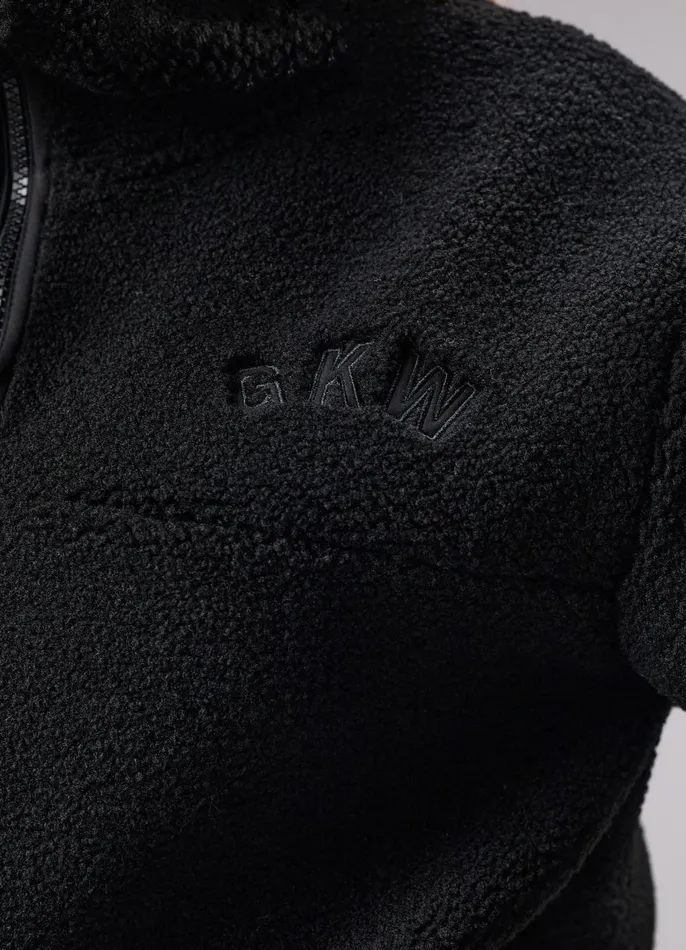 Gym King Sweatshirts and Hoodies Women GKW Sports Luxe 14 Zip Fleece 8211 Black