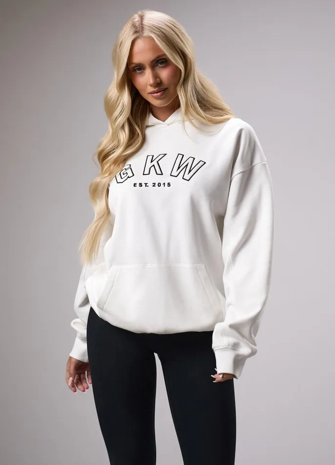 Gym King Sweatshirts and Hoodies Women GKW Sports Luxe Hoodie 8211 Cream