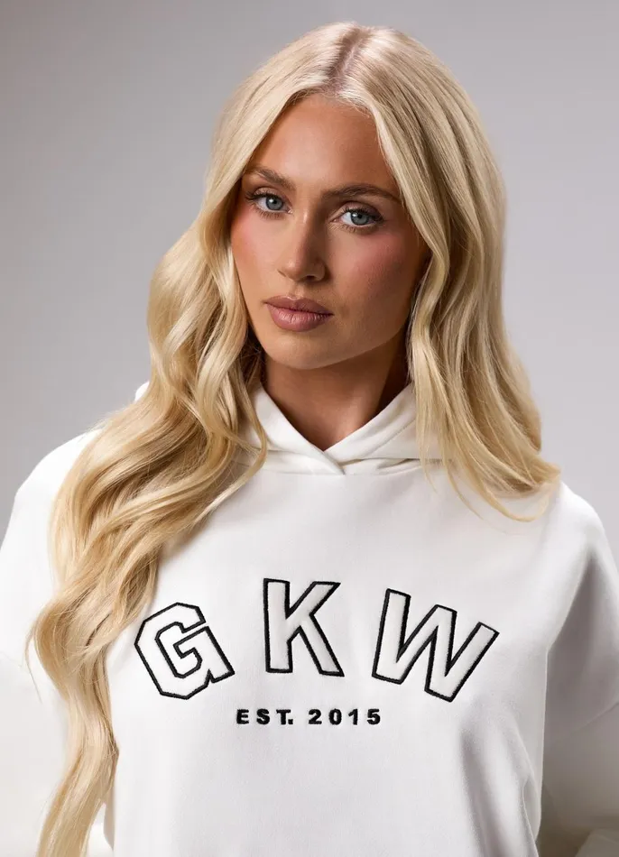 Gym King Sweatshirts and Hoodies Women GKW Sports Luxe Hoodie 8211 Cream