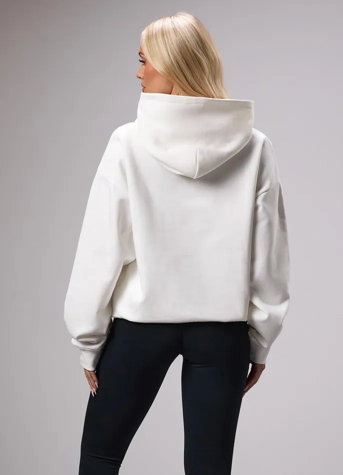 Gym King Sweatshirts and Hoodies Women GKW Sports Luxe Hoodie 8211 Cream