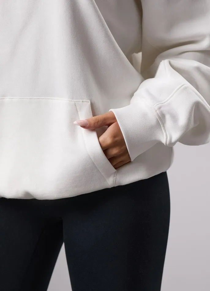 Gym King Sweatshirts and Hoodies Women GKW Sports Luxe Hoodie 8211 Cream