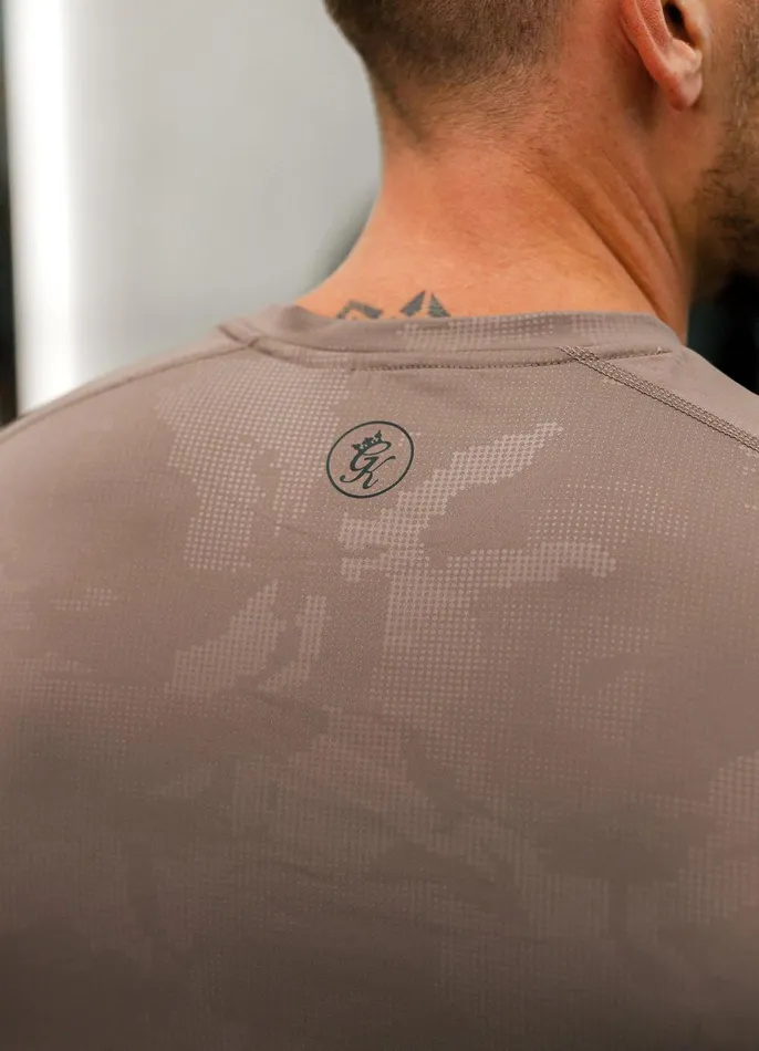 Gym King TShirts Men Debossed Camo Tee 8211 Iron