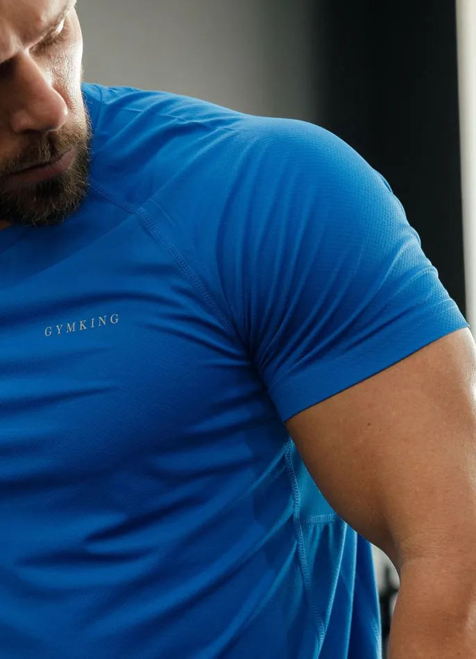 Gym King TShirts Men Energy Linear Tee 8211 Royal Blue