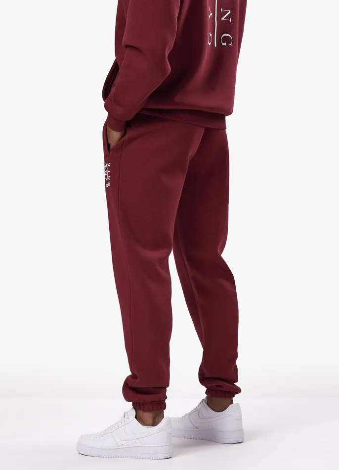 Gym King Tracksuit Bottoms Men Division Jogger 8211 Crimson
