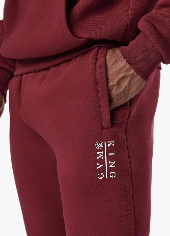 Gym King Tracksuit Bottoms Men Division Jogger 8211 Crimson