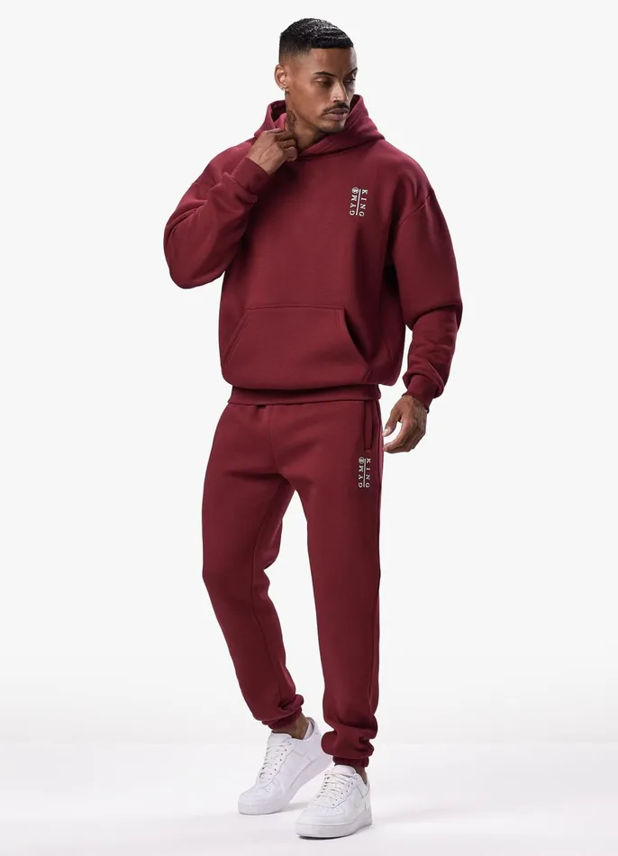 Gym King Tracksuit Bottoms Men Division Jogger 8211 Crimson