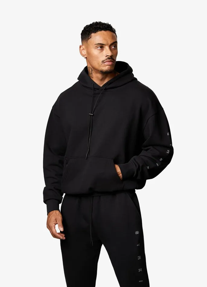 Gym King Tracksuit Tops Men Stealth Loopback Hood 8211 Black