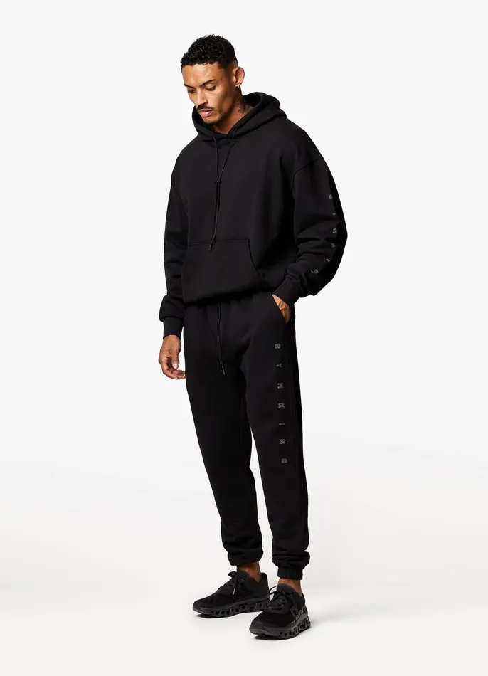 Gym King Tracksuit Tops Men Stealth Loopback Hood 8211 Black