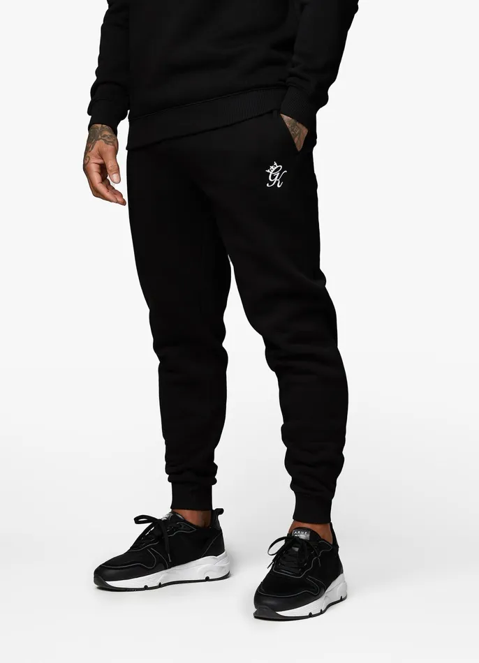 Gym King Tracksuits Men Fundamental Crew Tracksuit 8211 Black