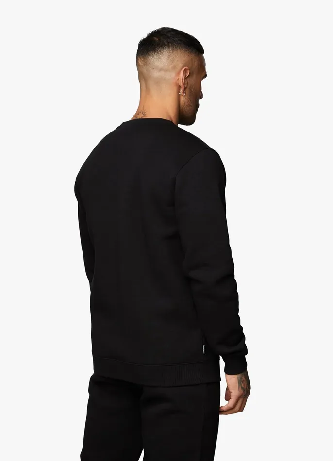 Gym King Tracksuits Men Fundamental Crew Tracksuit 8211 Black