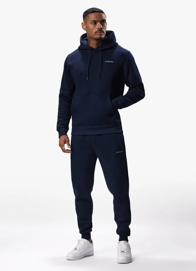 Gym King Tracksuits Men Linear Fundamental Tracksuit 8211 Navy