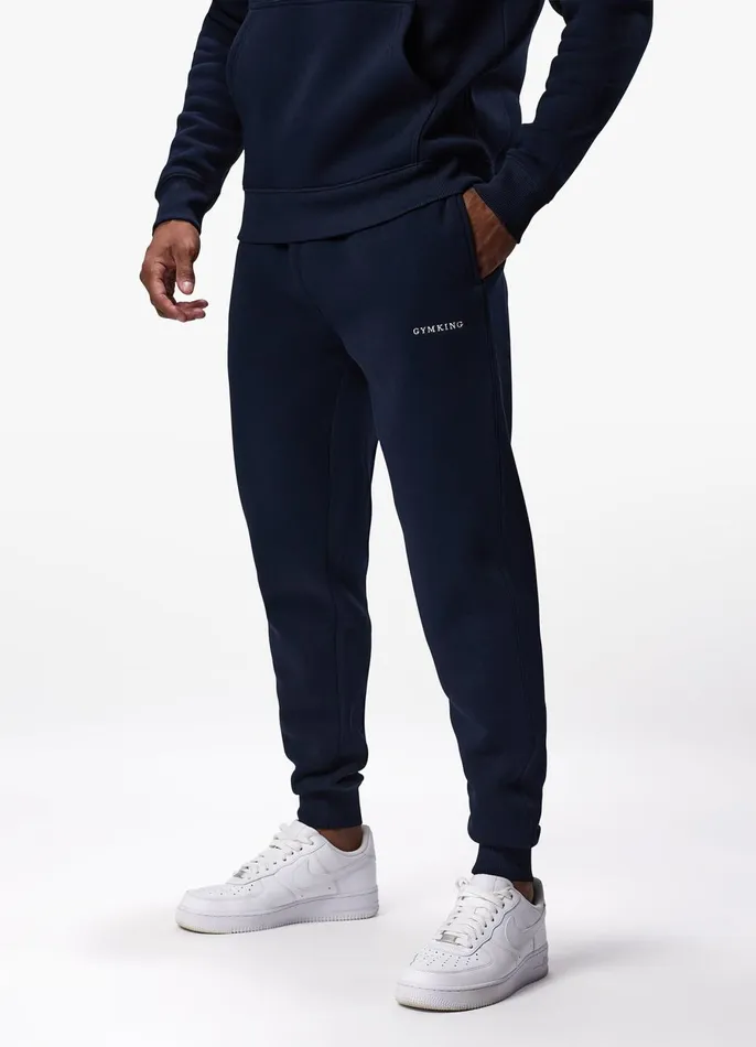Gym King Tracksuits Men Linear Fundamental Tracksuit 8211 Navy