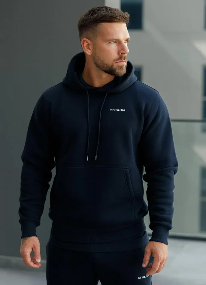 Gym King Tracksuits Men Linear Fundamental Tracksuit 8211 Navy