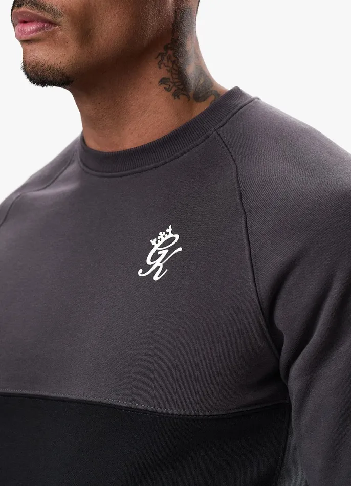 Gym King Tracksuits Men Minefield Crew Tracksuit 8211 Black