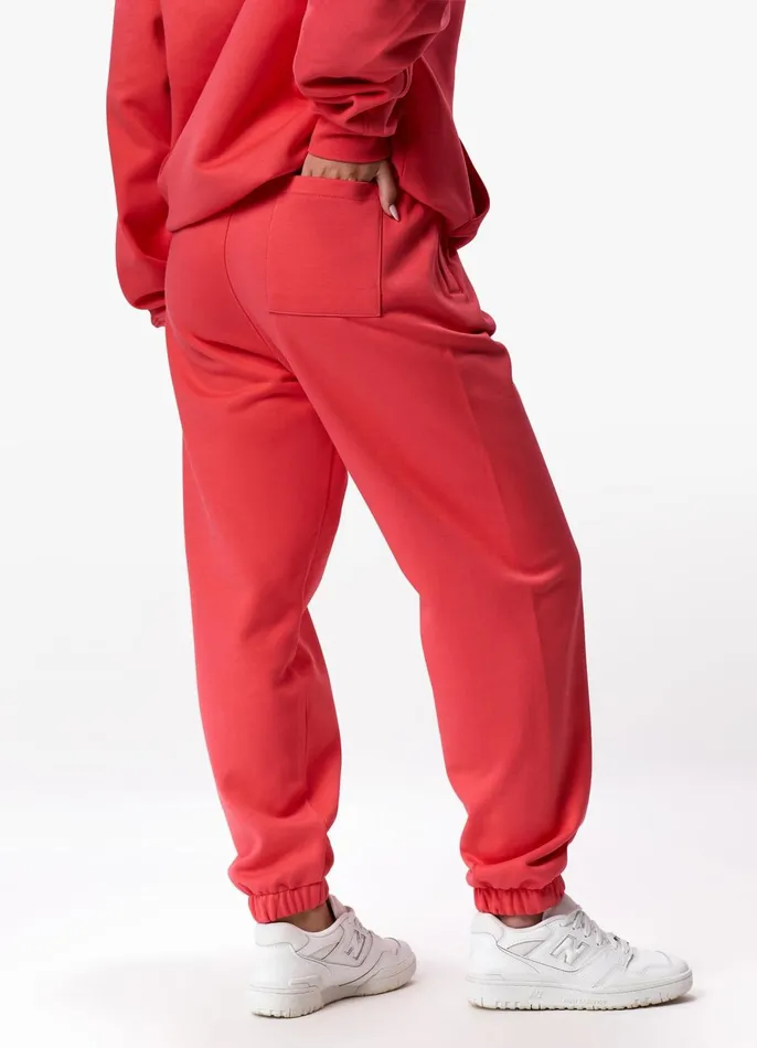Gym King Tracksuits Women Established Hood Tracksuit 8211 Coral Red