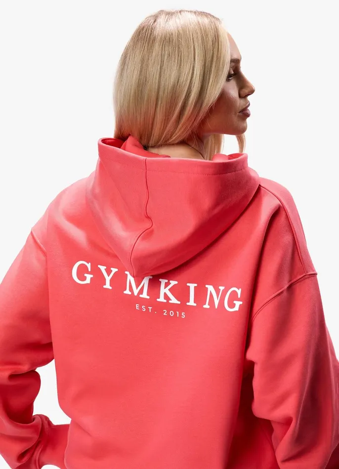 Gym King Tracksuits Women Established Hood Tracksuit 8211 Coral Red