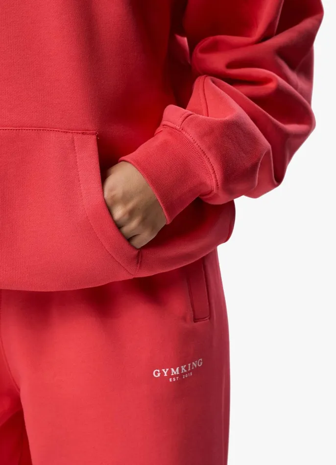 Gym King Tracksuits Women Established Hood Tracksuit 8211 Coral Red