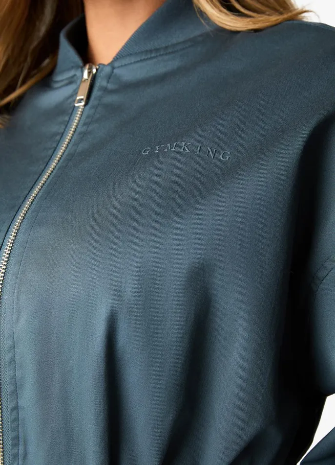 Gym King Tracksuits Women Woven Tracksuit 8211 Storm Blue