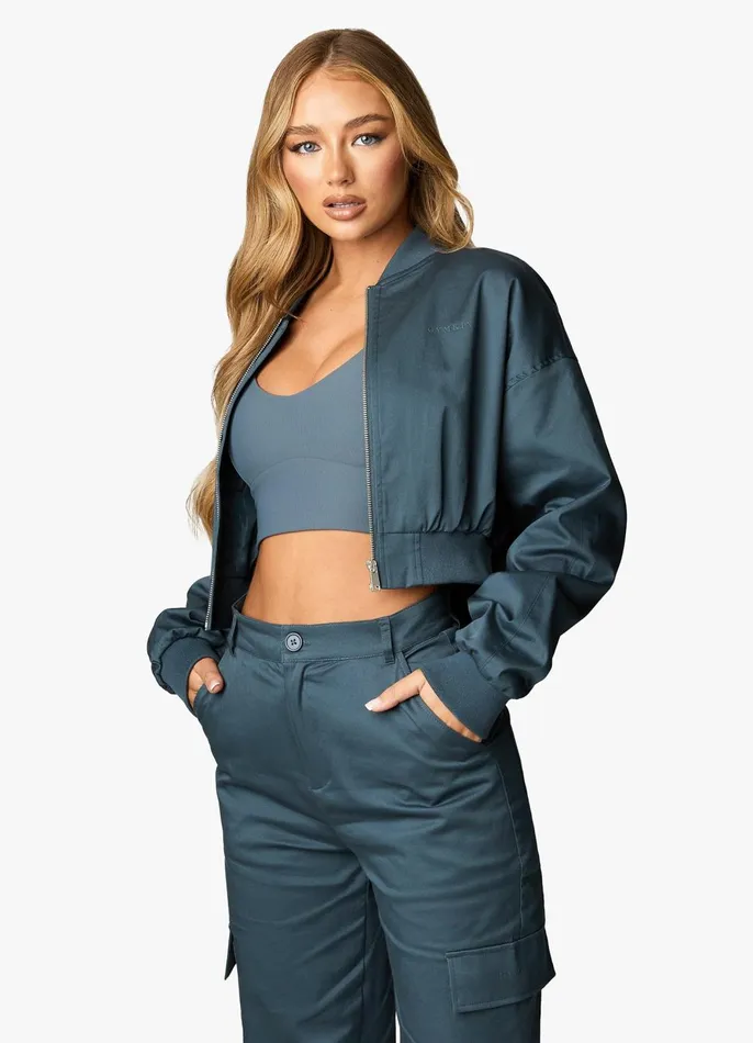 Gym King Tracksuits Women Woven Tracksuit 8211 Storm Blue