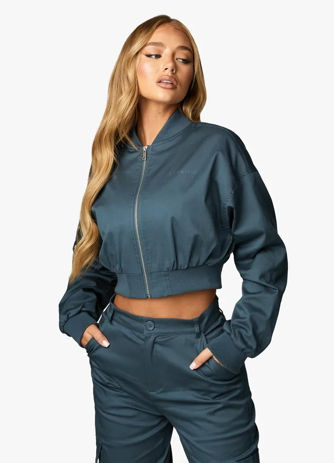 Gym King Tracksuits Women Woven Tracksuit 8211 Storm Blue