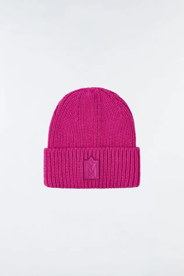 Hats Women Mackage JUDE Handknit Toque With Ribbed Cuff Cream