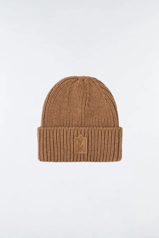 Hats Women Mackage JUDE Handknit Toque With Ribbed Cuff Cream