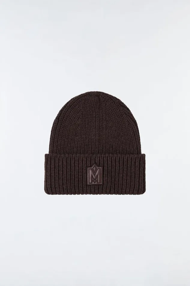 Hats Women Mackage JUDE Handknit Toque With Ribbed Cuff Cream