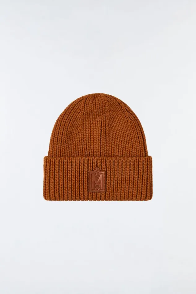 Hats Women Mackage JUDE Handknit Toque With Ribbed Cuff Cream