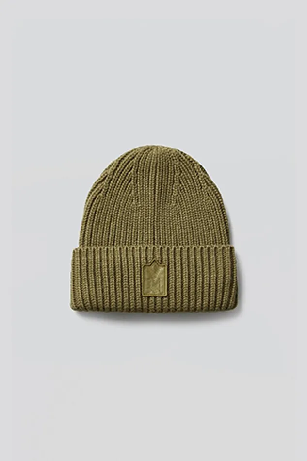 Hats Women Mackage JUDE Handknit Toque With Ribbed Cuff Cream