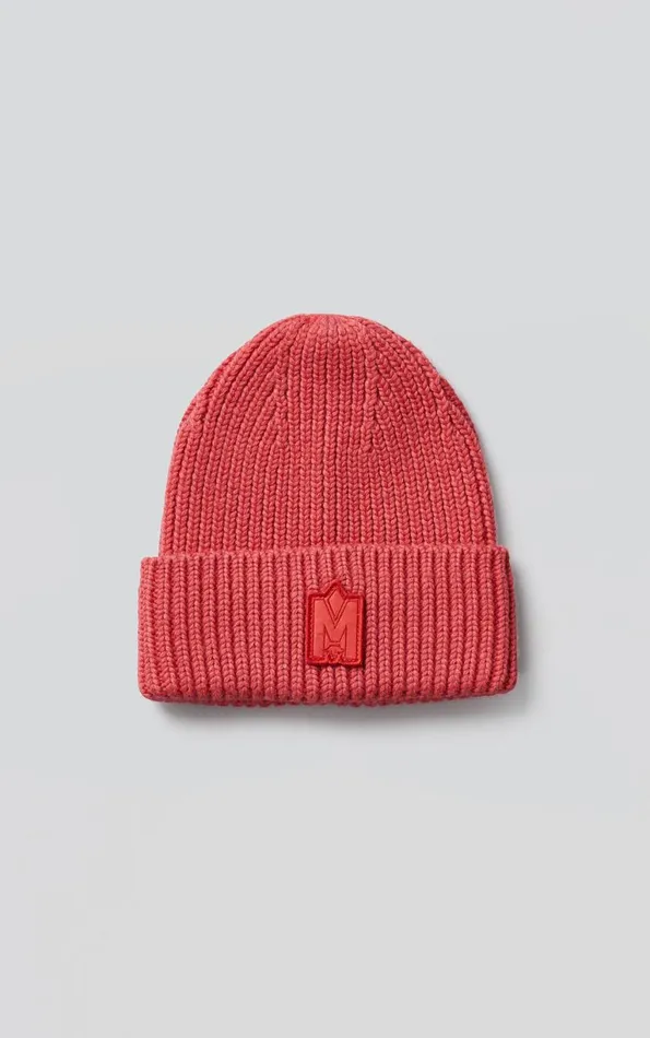 Hats Women Mackage JUDE Handknit Toque With Ribbed Cuff Cream
