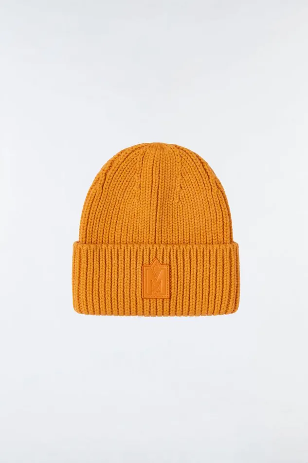 Hats Women Mackage JUDE Handknit Toque With Ribbed Cuff Cream