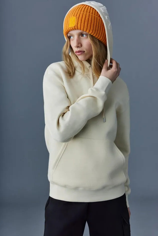 Hats Women Mackage JUDE Handknit Toque With Ribbed Cuff Cream