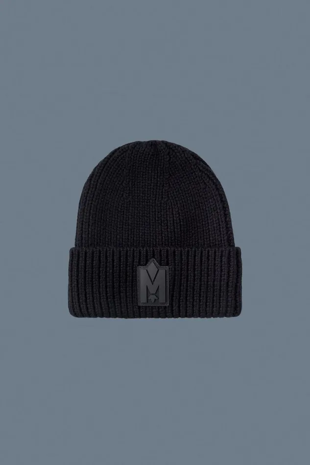 Hats Women Mackage JUDEWZ Handknit Toque With Ribbed Cuff Black