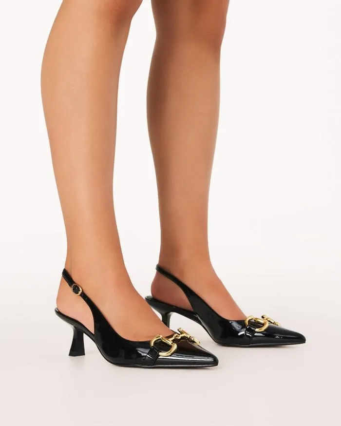 Heels Billini Stiletto Heels ABBIE BLACK PATENT