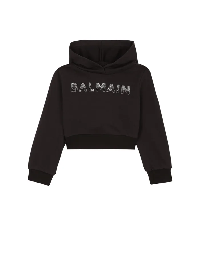 Hoodie Black Kids Balmain