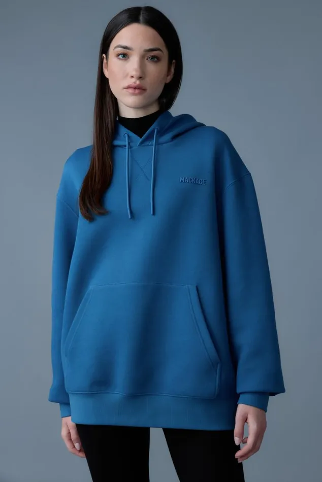 Hoodies and Tops Men Mackage KRYSTIAN Doubleface Jersey Hoodie Emerald