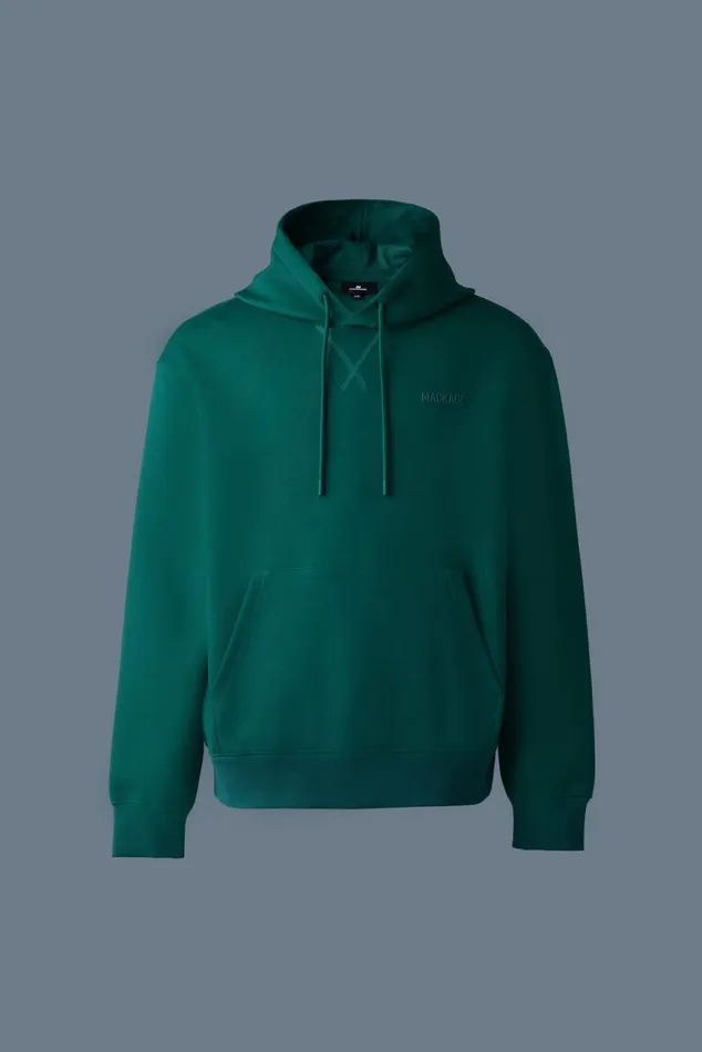 Hoodies and Tops Men Mackage KRYSTIAN Doubleface Jersey Hoodie Emerald