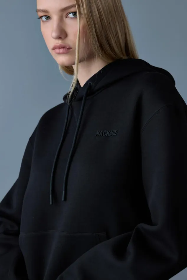 Hoodies and Tops Men Mackage KRYSTIAN Doubleface Jersey Hoodie Flame
