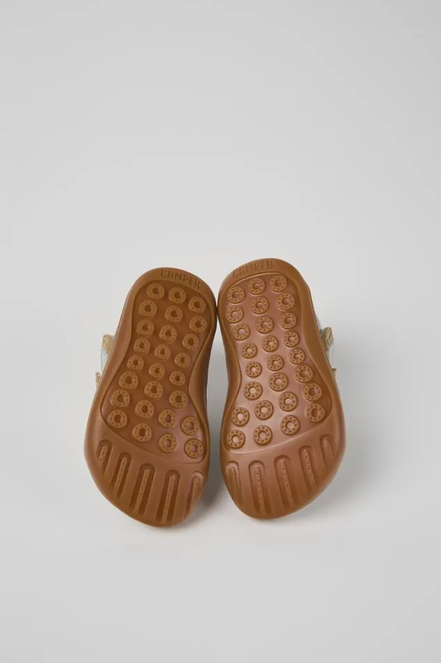 Hook And Loop Kids Camper Peu Silver Leather Kids039 Shoes Hook And Loop Kids Camper Peu Silver Leather Kids039 Shoes