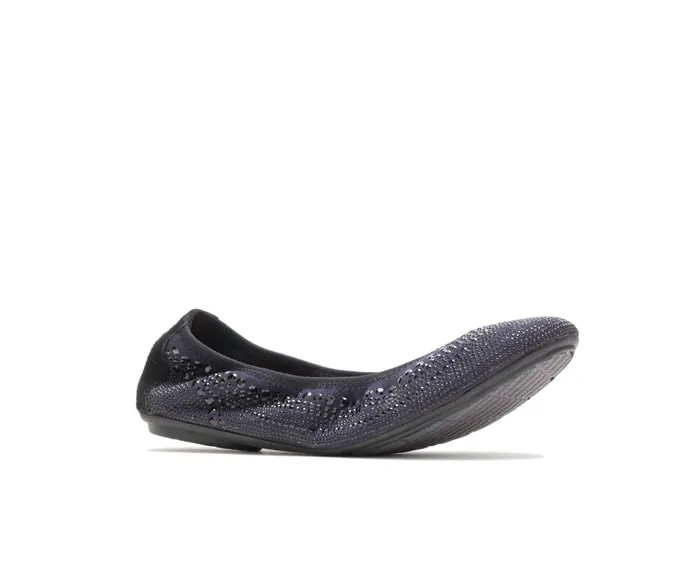 Hush Puppies Flats and SlipOns Women Chaste Ballet Black Stud