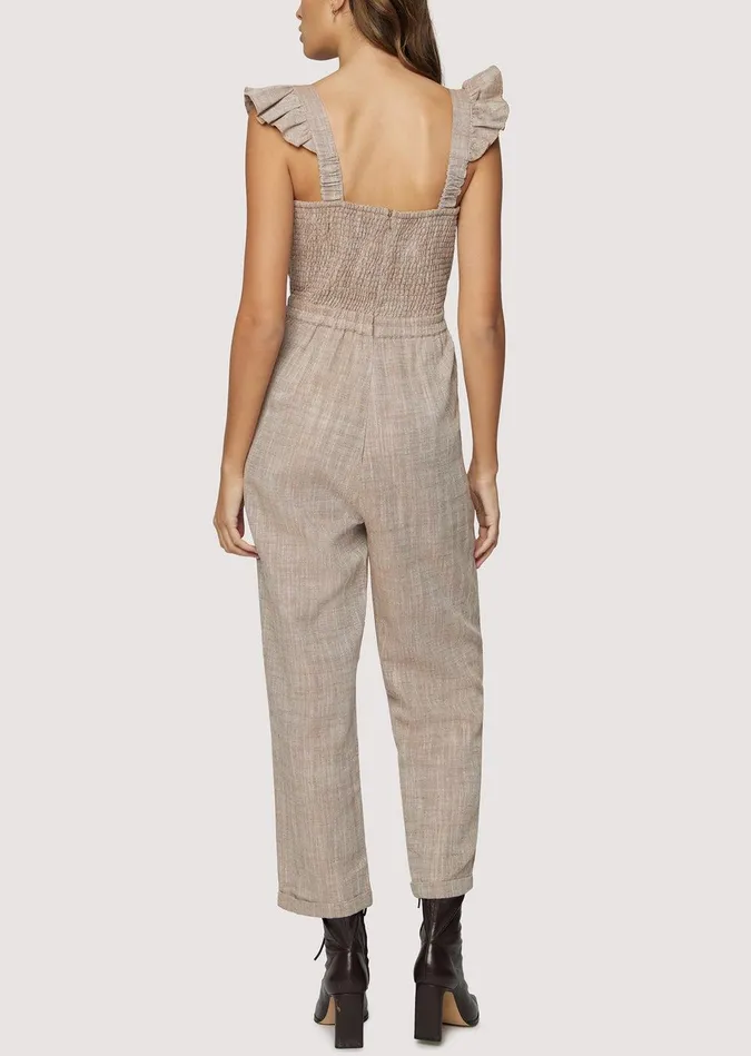 In My Element Jumpsuit Brown Women Lost Wander Romper And Jumpsuits