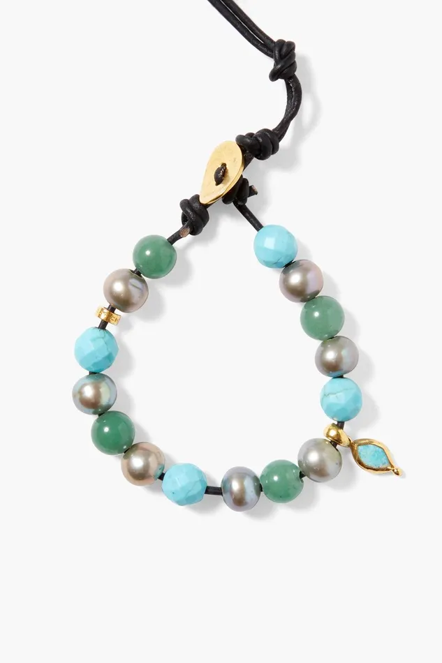Indira Wrap Bracelet Turquoise Mix Women Chan Luu Bracelets