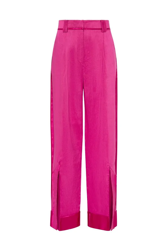Insight Deconstructed Pant Magenta Women Aje Pants