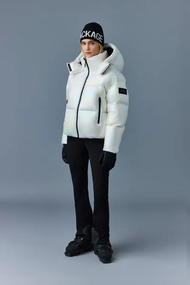 Jackets Women Mackage TESSYPRL Quilted Own Jacket With Removable Hood Pearl