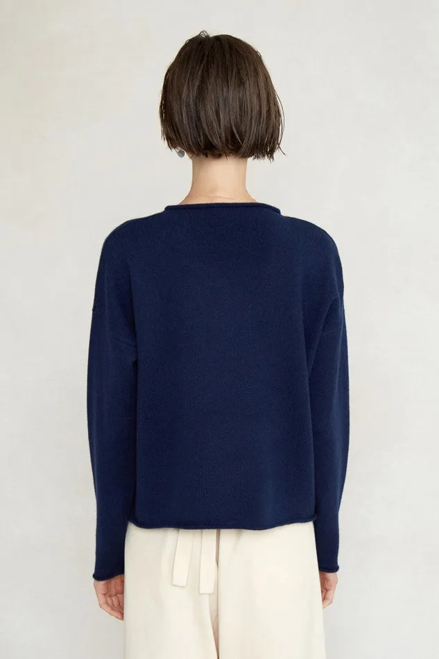 Jane Sweater Navy Women Chan Luu Knitwear