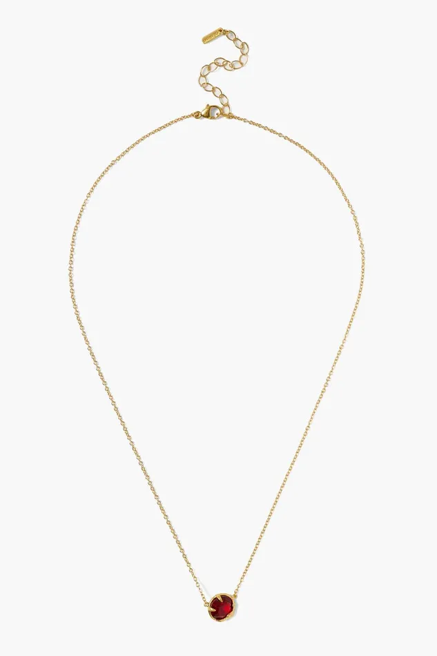 January Birthstone Necklace Garnet Crystal Women Chan Luu Necklaces