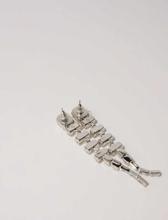 Jewelry Women Maje Cascade Diamant Earrings Silver