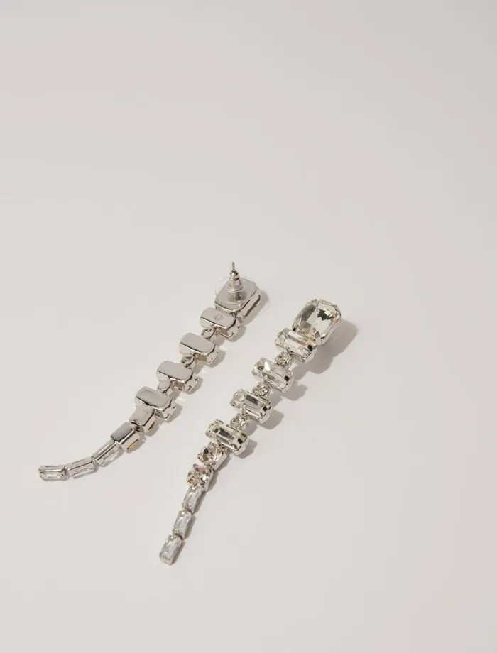 Jewelry Women Maje Cascade Diamant Earrings Silver