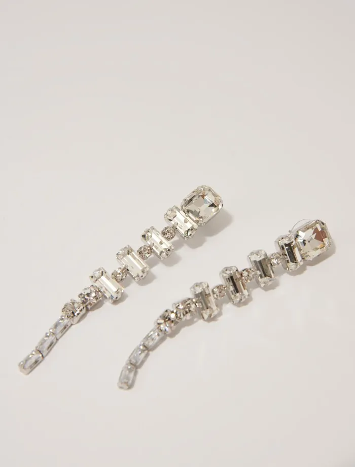 Jewelry Women Maje Cascade Diamant Earrings Silver